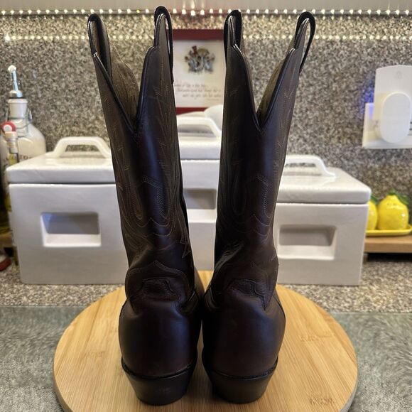 Ariat Heritage R Toe Western Leather Boot Women's Sz 11B Cowgirl Distress Brown - Picture 4 of 14